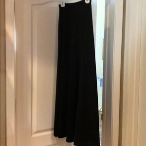 Vintage designer long black skirt